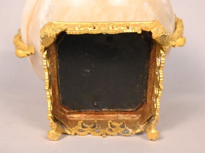 Napoleon III onyx and gilt bronze vase, late...