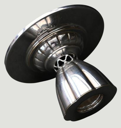 Chandelier en argent massif Georg Jensen,...