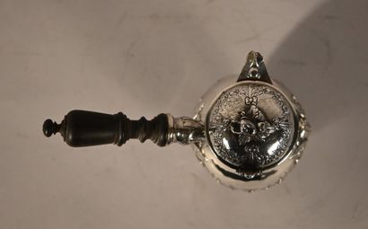 Solid silver tripod chocolatier in the Louis...