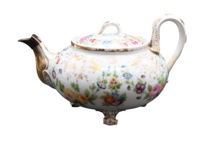Paris porcelain teapot, Jacot Petite, circa...