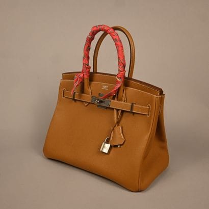 Hermès Birkin 30 en cuir Epsom Étoupe, 2019,...