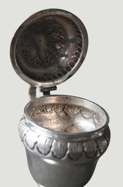 Pair of silver spice pourers, Mathieu Guillaume,...