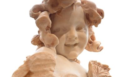 Buste de jeune fille souriante, Italie, vers...