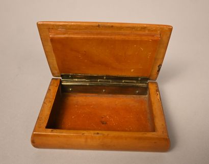 Napoleonic box in carved fruitwood, France,...