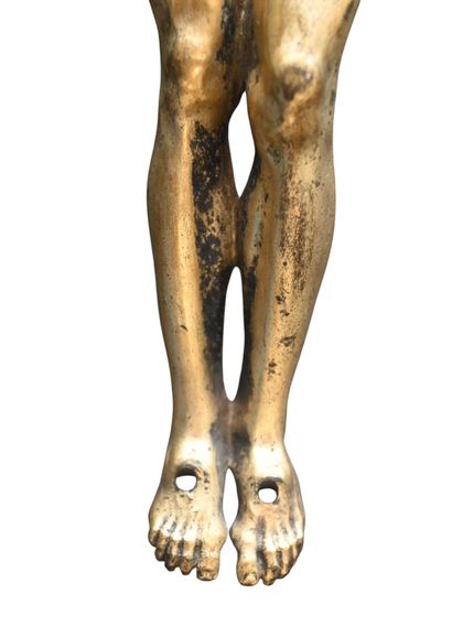 Corpus Christi en bronze doré, style janséniste,...