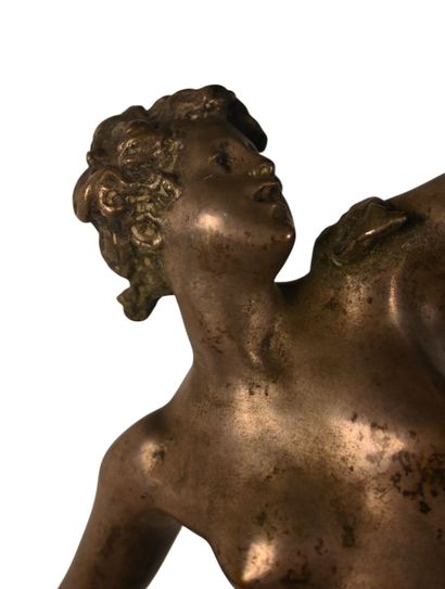 Laporte – Porte-bouteilles en bronze argenté,...
