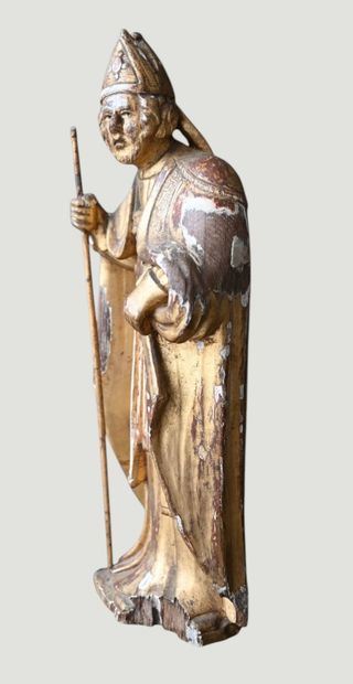 Saint Augustin en évêque – Statue baroque...