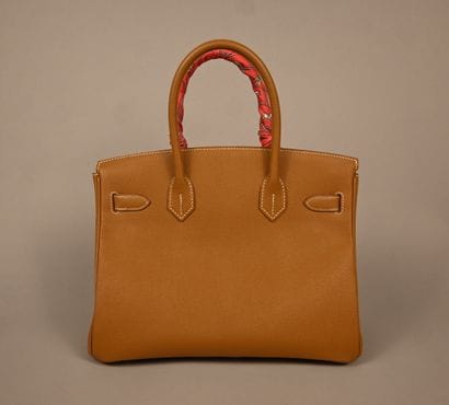 Hermès Birkin 30 en cuir Epsom Étoupe, 2019,...