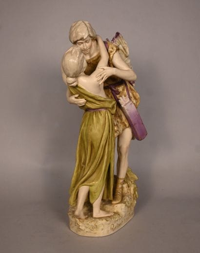 ROYAL DUX (Bohême) – Sculpture en porcelaine...