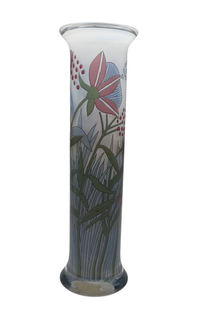 Large Rosenthal vase in satin-finish glass,...