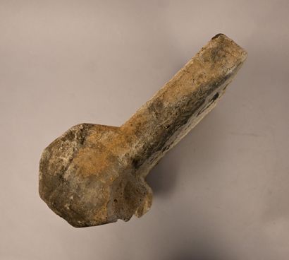 Fragment de cheminée néo-Renaissance en grès,...
