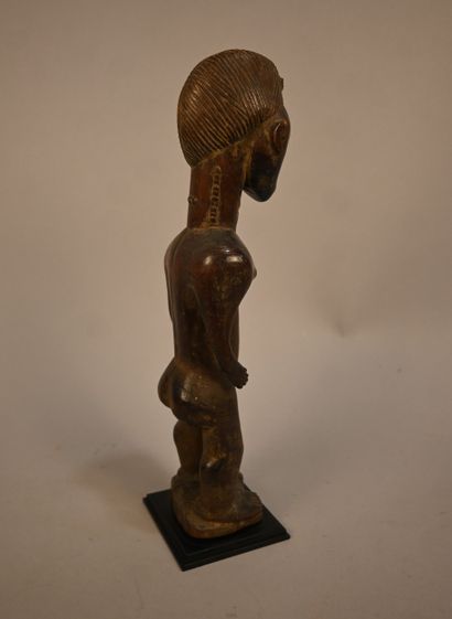 Baule-Côte d'ivoire - Wooden male figure...