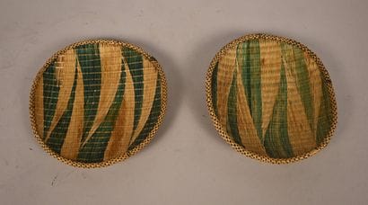 Paire de plateaux tressés Igiseke Tutsi –...