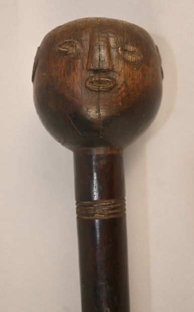 Tanzania - Anthropomorphic war club or stick/sceptre...