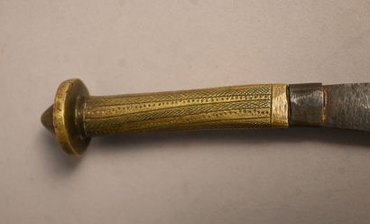 African knife - solid brass handle - first...