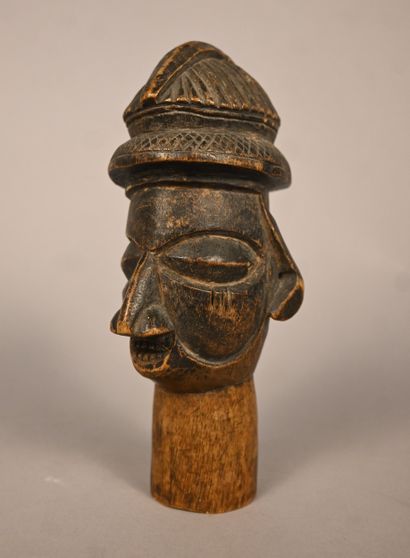 Tête Yaka, élément de sculpture, RD Congo,...