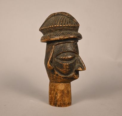 Tête Yaka, élément de sculpture, RD Congo,...