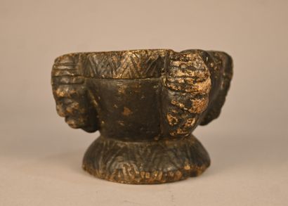 Mortar in soapstone - Kongo - first half...