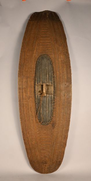Lobala shield in raffia - DR Congo - early...