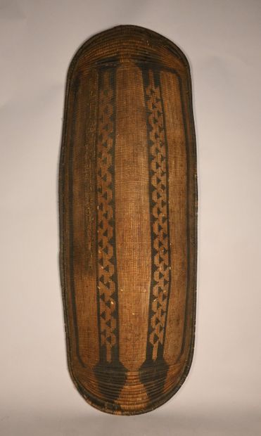 Ngombe raffia shield - DR Congo - early 20th...