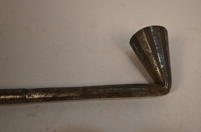 Iron Teke pipe with copper inlay - DR Congo...