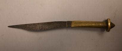 African knife - solid brass handle - first...