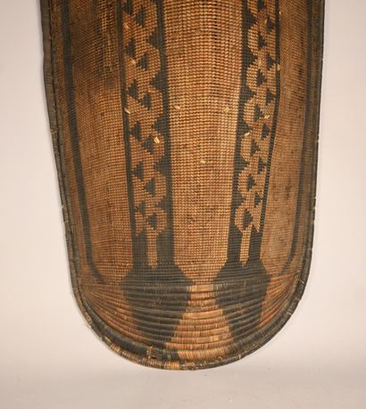 Ngombe raffia shield - DR Congo - early 20th...