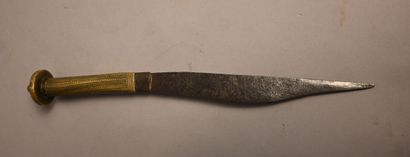 African knife - solid brass handle - first...