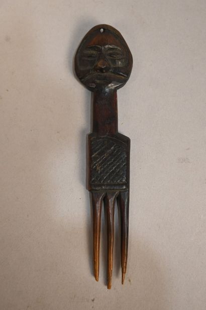 Peigne anthropomorphe Yaka – RD Congo – première...