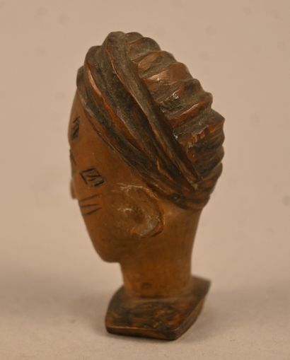 Tête sculptée Chokwe / Lunda – RD Congo /...