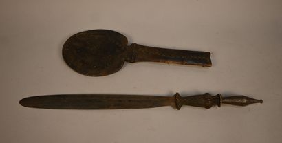 Yaka knife with scabbard - DR Congo - first...
