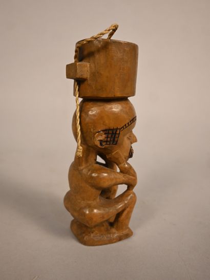 Boîte à tabac Lulua figurative – République...