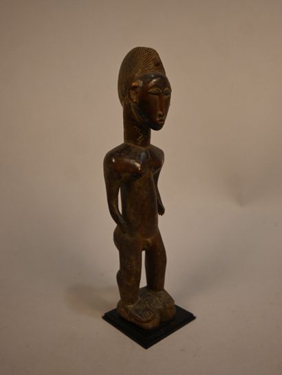 Baule-Côte d'ivoire - Wooden male figure...