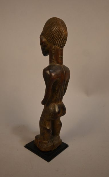 Baule-Côte d'ivoire - Wooden male figure...