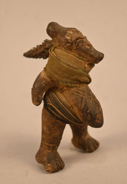 Figure anthropomorphe en terre cuite – Cameroun...