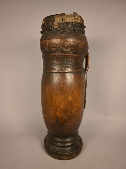 Tambour anthropomorphe Kuba – RD Congo –...