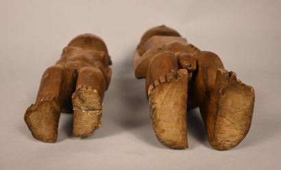 Paire de figures Chokwe – RD Congo / Angola...