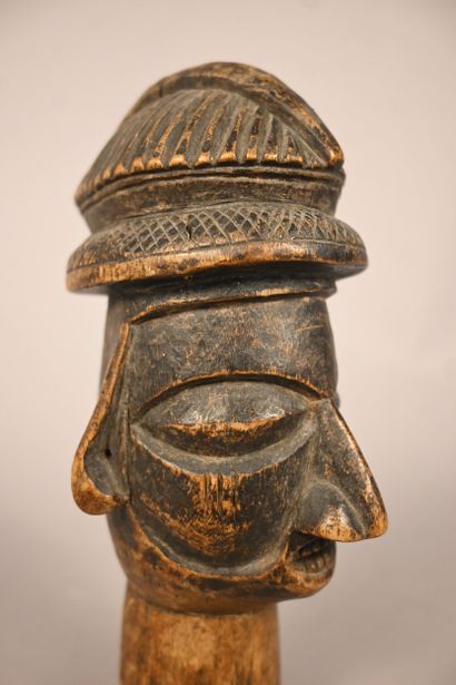 Tête Yaka, élément de sculpture, RD Congo,...