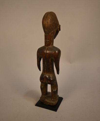 Baule-Côte d'ivoire - Wooden male figure...