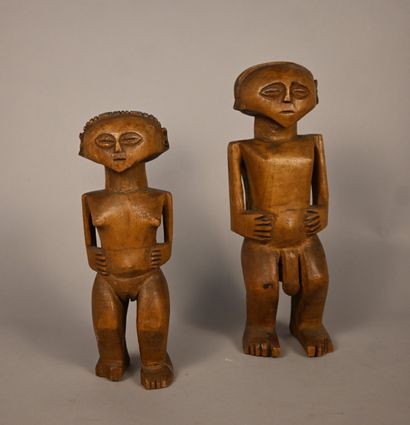 Paire de figures Chokwe – RD Congo / Angola...
