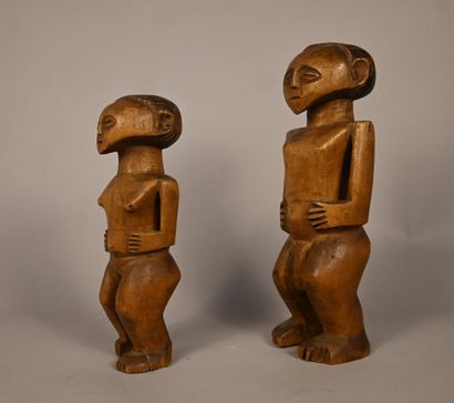 Paire de figures Chokwe – RD Congo / Angola...
