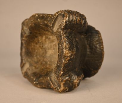Mortar in soapstone - Kongo - first half...