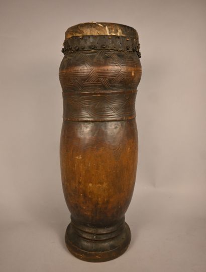 Tambour anthropomorphe Kuba – RD Congo –...