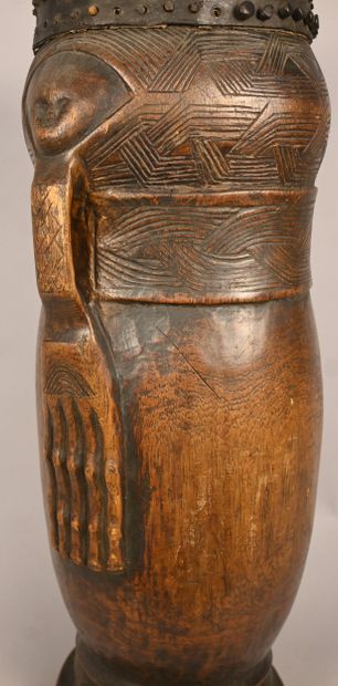 Tambour anthropomorphe Kuba – RD Congo –...
