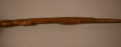 Sceptre Téké en bois avec pointe en fer –...