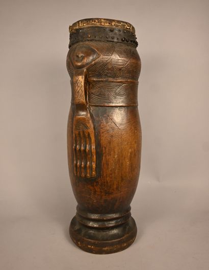 Tambour anthropomorphe Kuba – RD Congo –...
