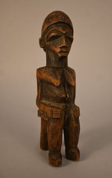 Lobi - Burkina Fosa - Seated female wooden...