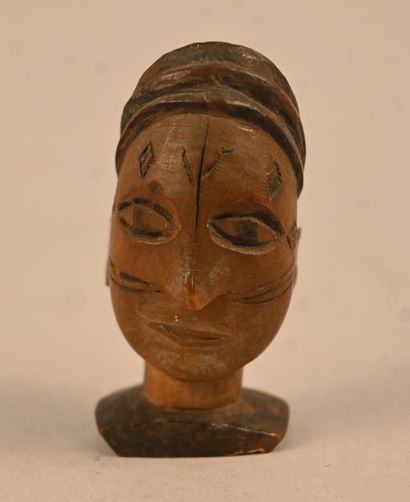 Tête sculptée Chokwe / Lunda – RD Congo /...