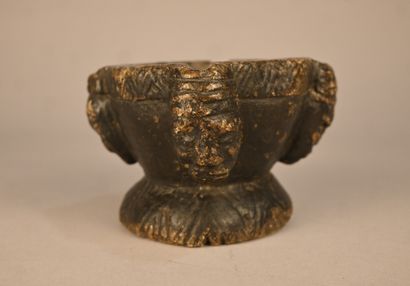 Mortar in soapstone - Kongo - first half...