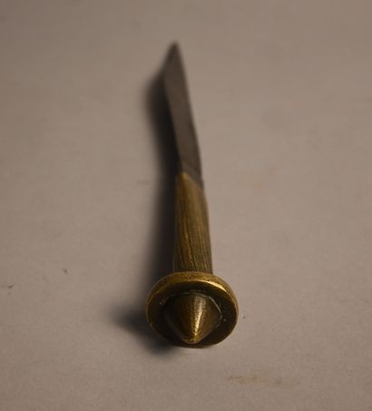 African knife - solid brass handle - first...